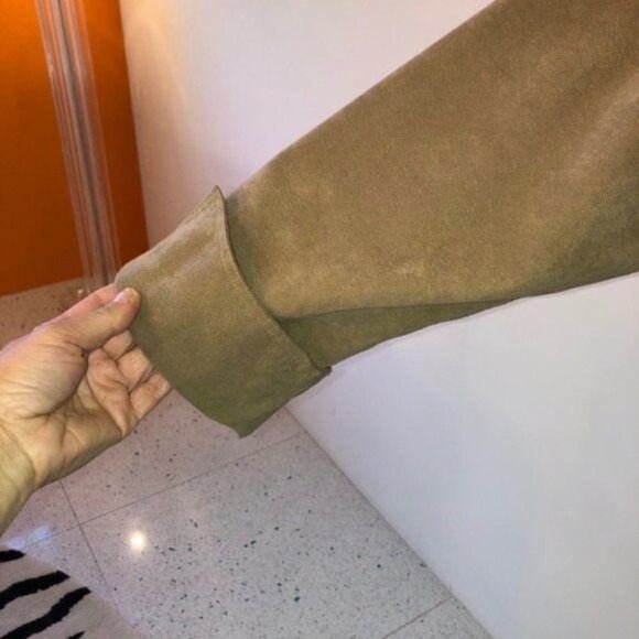 Adolph Schuman For Lilli Ann Suit Womens Vintage Ultra Suede Elastic Sides Tan - Picture 8 of 12